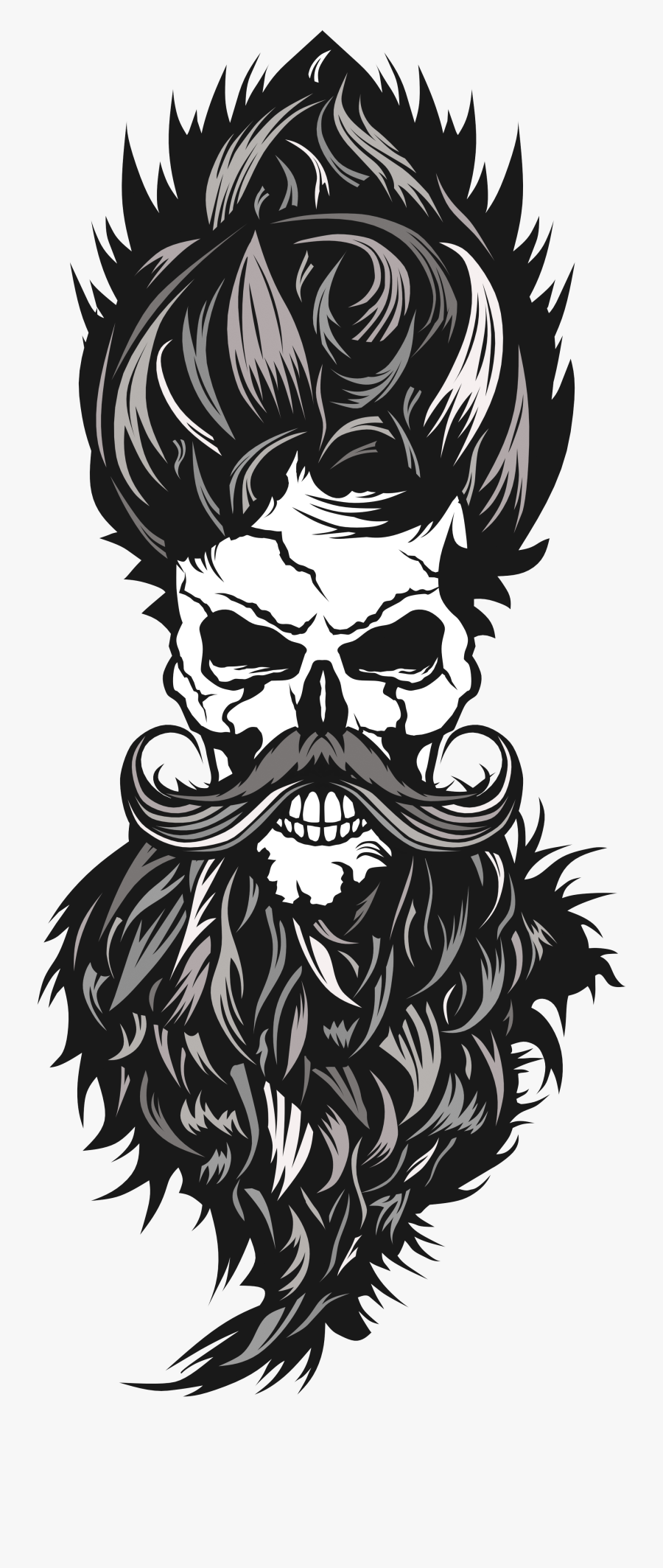 Clip Art Collection Of Free Drawing - Skull Steam Avatar, Transparent Clipart