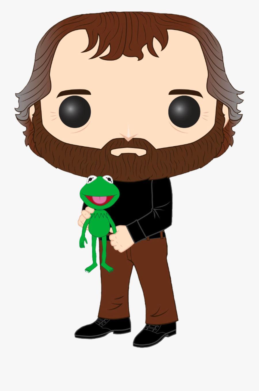 Jim Henson With Kermit Pop Vinyl Figure - Jim Henson Funko Pop, Transparent Clipart