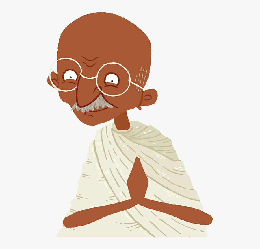 Gandhi Smiling - - Mohandas Gandhi Animation, Transparent Clipart