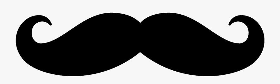 Spacer - Black And White Mustache, Transparent Clipart