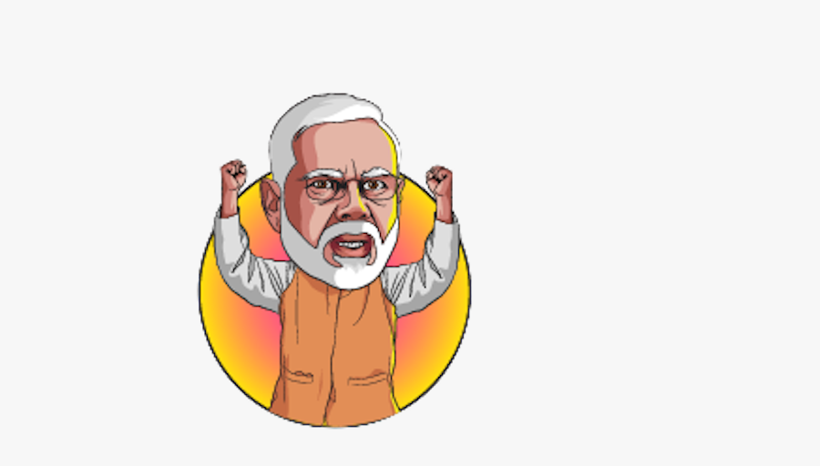 Modi Cartoon Png - Narendra Modi Cartoon Png, Transparent Clipart