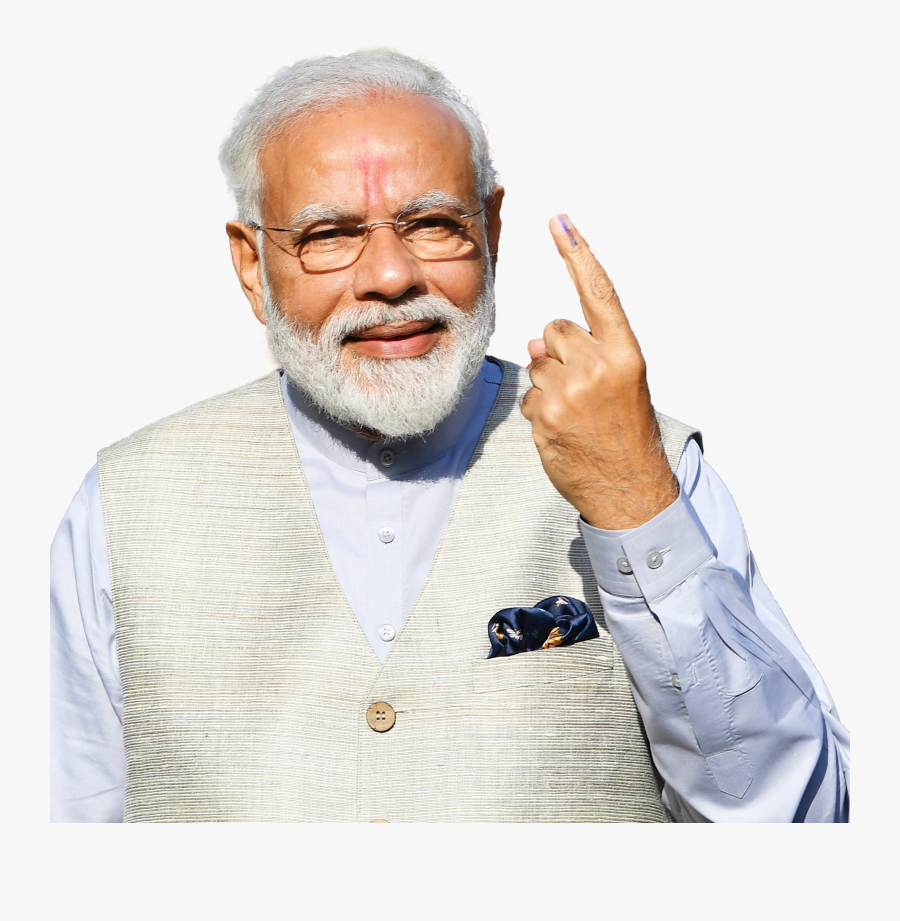 Narendra Modi Casting Vote, Transparent Clipart