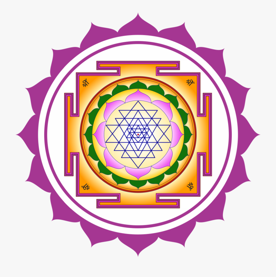 In Hindu Methodology, Sri Means Goddess Laxmi And She - Crown Chakra Symbol Png, Transparent Clipart