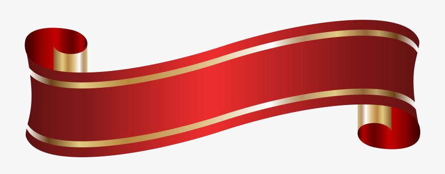 Elegant Banner Red Png - Blue Ribbon Banner Png, Transparent Clipart
