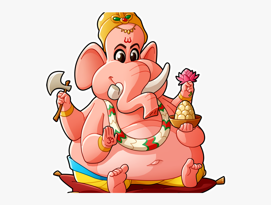 Ganesha Cartoon, Transparent Clipart