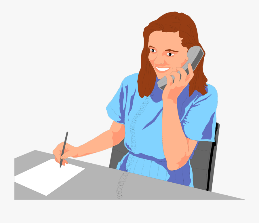 Free Stock Photos - Woman Phone Call Clipart, Transparent Clipart