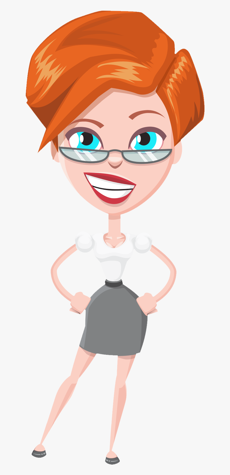 Business Woman Vector Png Transparent Image - Vector Cartoon Woman Png, Transparent Clipart