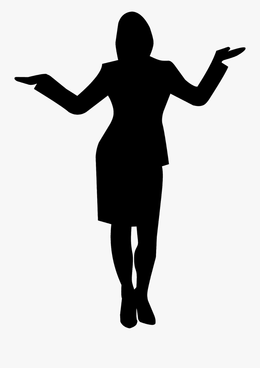 Business Woman Silhouette Png, Transparent Clipart
