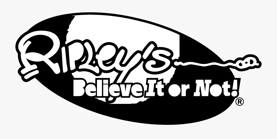 Ripley"s Believe It Or Not Logo Black And White - Ripley's Believe It Or Not Presenter, Transparent Clipart