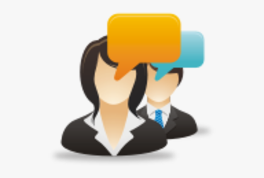 Business Woman And Man Icon, Transparent Clipart