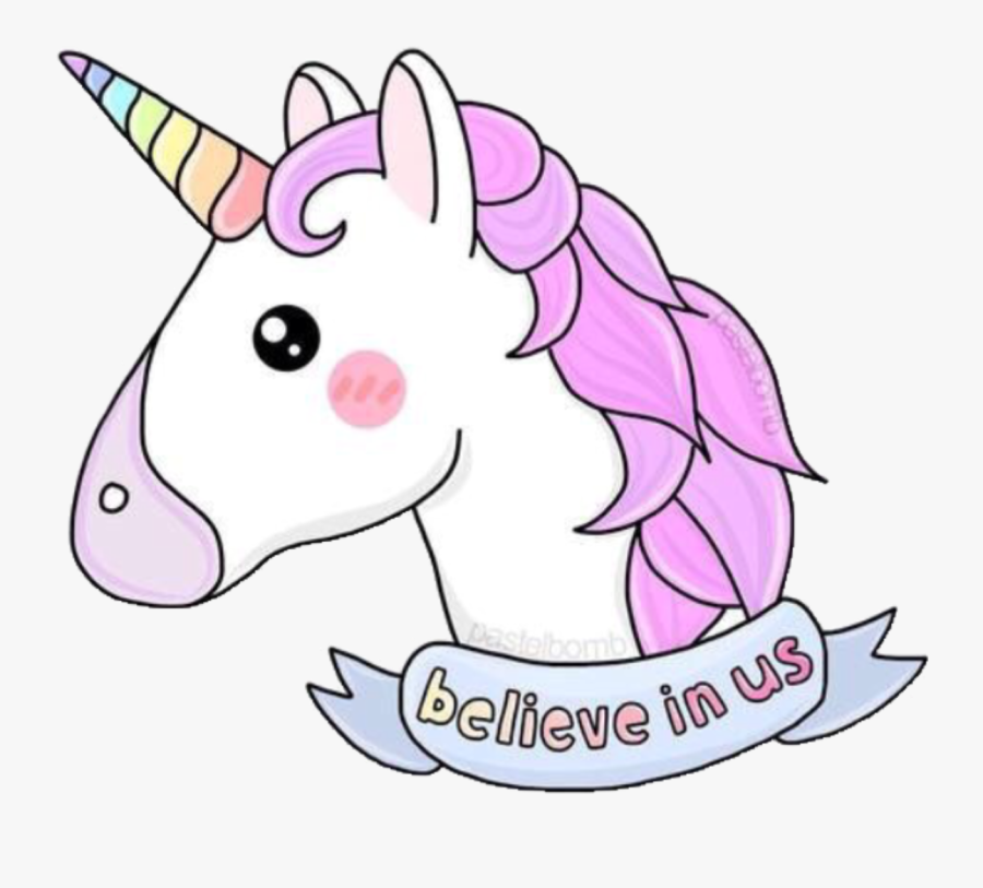 Unicorn Clipart Emoji - Unicorn Believe In Us, Transparent Clipart