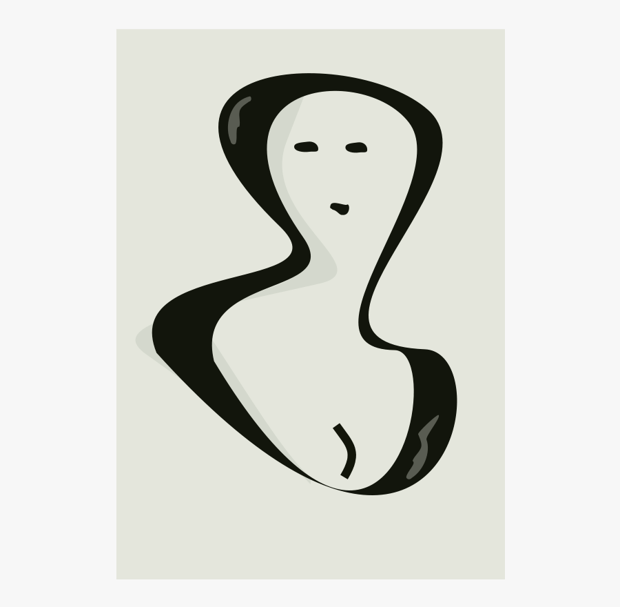 Portrait Of A Woman - Illustration, Transparent Clipart