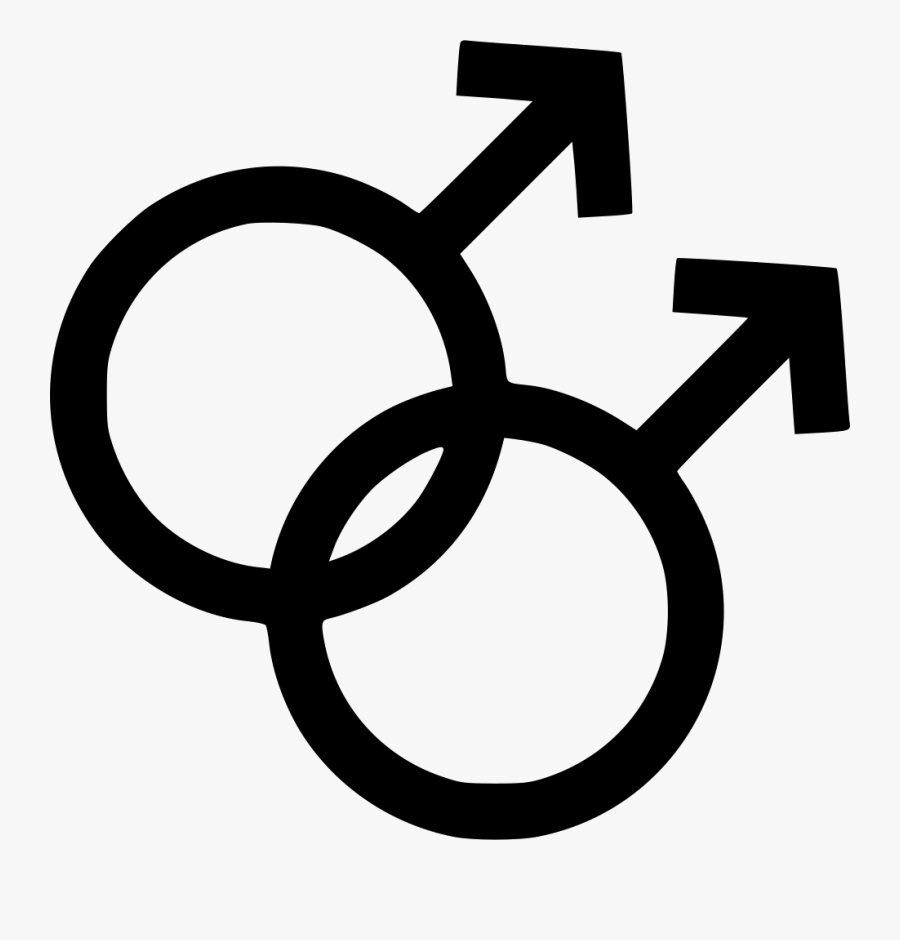 Gay Sex Sexual Orientation Homosexual Gender - Double Mars Symbol, Transparent Clipart