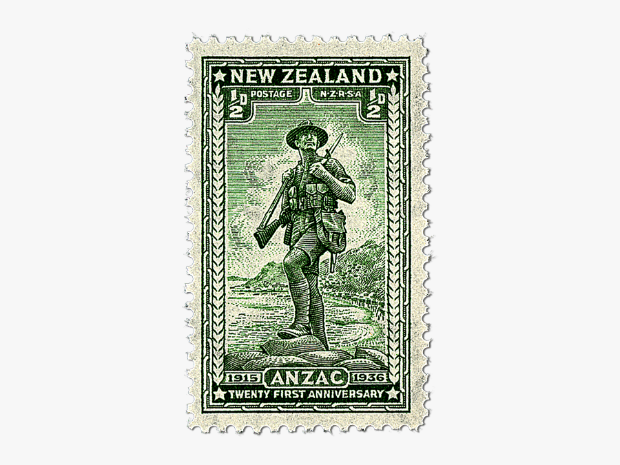 Clip Art Anzac New Zealand - War Stamps New Zealand, Transparent Clipart