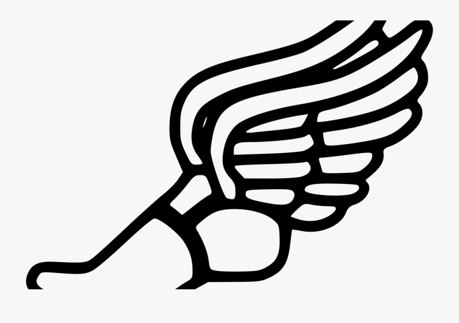 Hs Track And Field - Track And Field Winged Foot, Transparent Clipart
