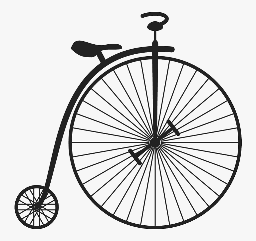 Bicycle Stamp Rubber Stamps - Bicycle In The Past, Transparent Clipart