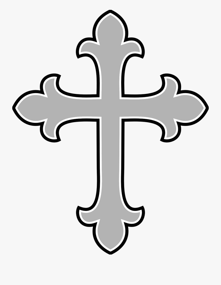Hanslodge Cliparts Png Freeuse - Silver Cross Clip Art, Transparent Clipart