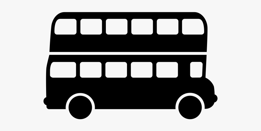Rubber Stamps Stampmore Industries - Double Decker Bus Icon, Transparent Clipart