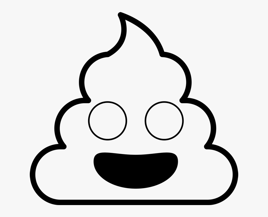 Svg Black And White Professor Emoji Stamp Stamps Stamptopia - Poop Emoji Clipart Black And White, Transparent Clipart