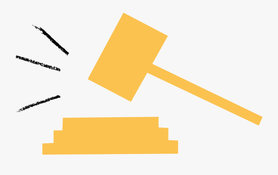 Gavel, Transparent Clipart