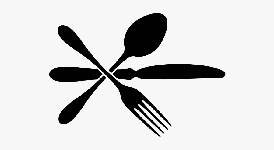 Black, White, Background, Icon, Cross, Silhouette - Food Clipart Black And White, Transparent Clipart