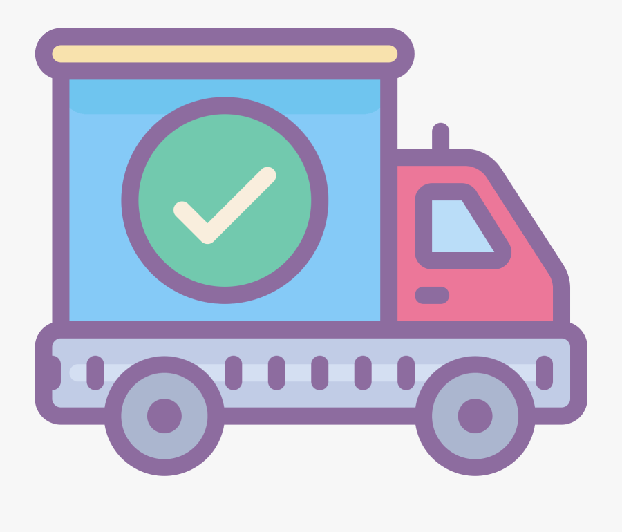 Delivered Icono - Shipping Icon Png Vector, Transparent Clipart