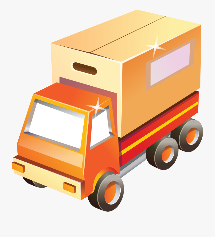 Cartoon Truck Png Clipart - Vector Icons, Transparent Clipart
