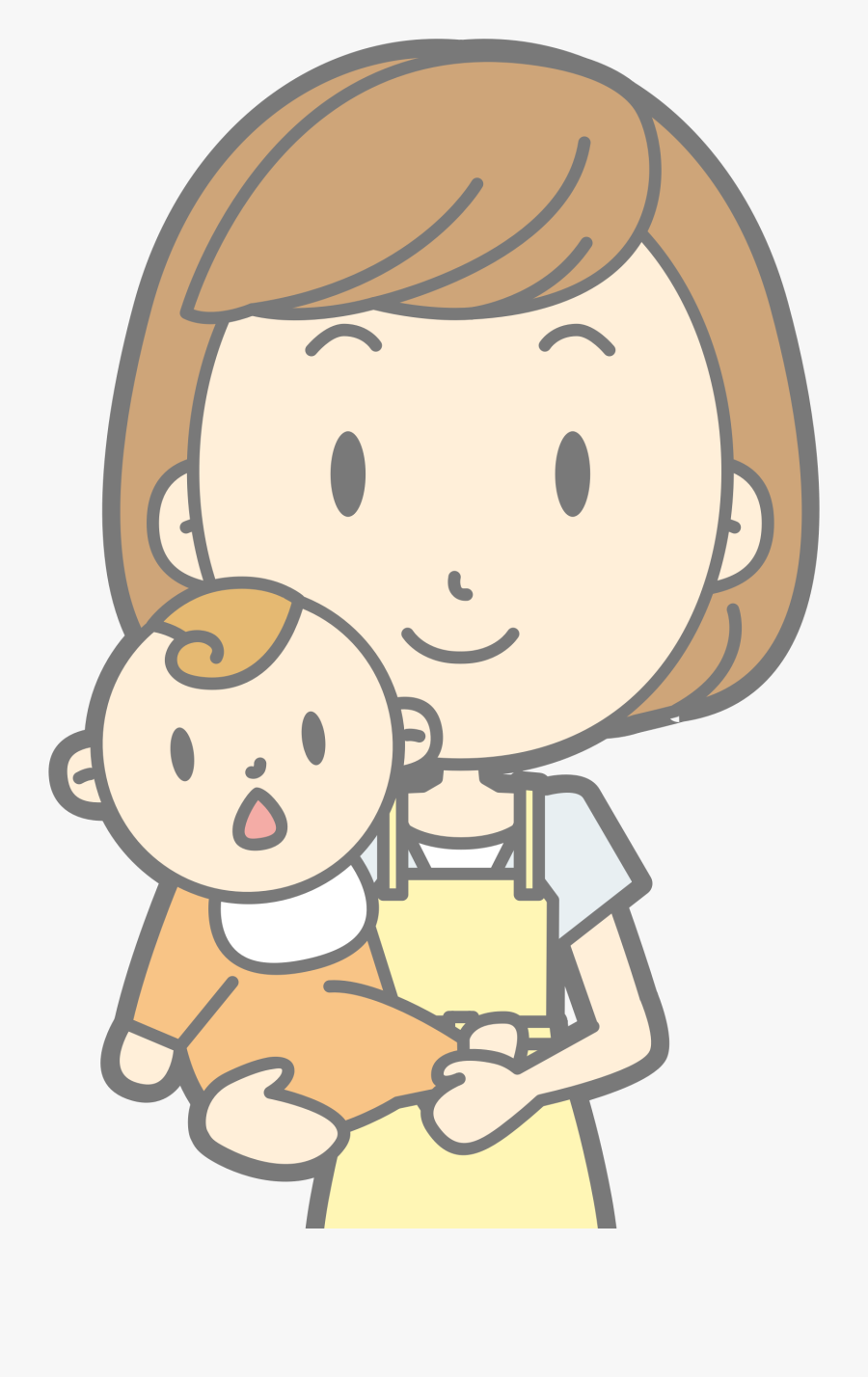 Mother Drawing Woman Cc0 - Mum And Baby Clipart, Transparent Clipart