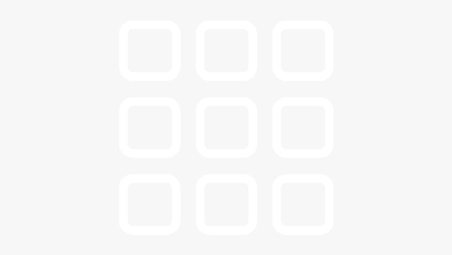 Grid Icon White - Placeit, Transparent Clipart