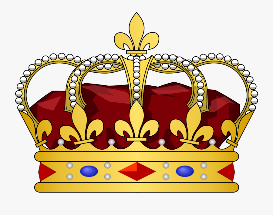 File French Heraldic King - King Of France Crown, Transparent Clipart