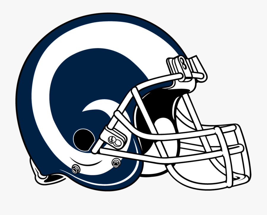 Football Helmet Nfl Clipart At Free For Personal Transparent - Rams Blue And White Helmet, Transparent Clipart