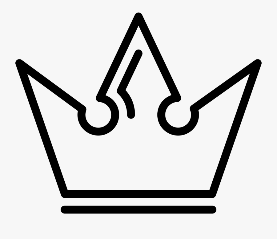 Transparent Crown Outline Clipart - White Crown Logo Png, Transparent Clipart