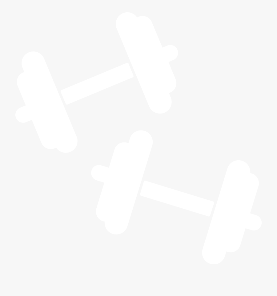 Dumbbells Clipart Group Fitness - White Fitness Icon Png, Transparent Clipart