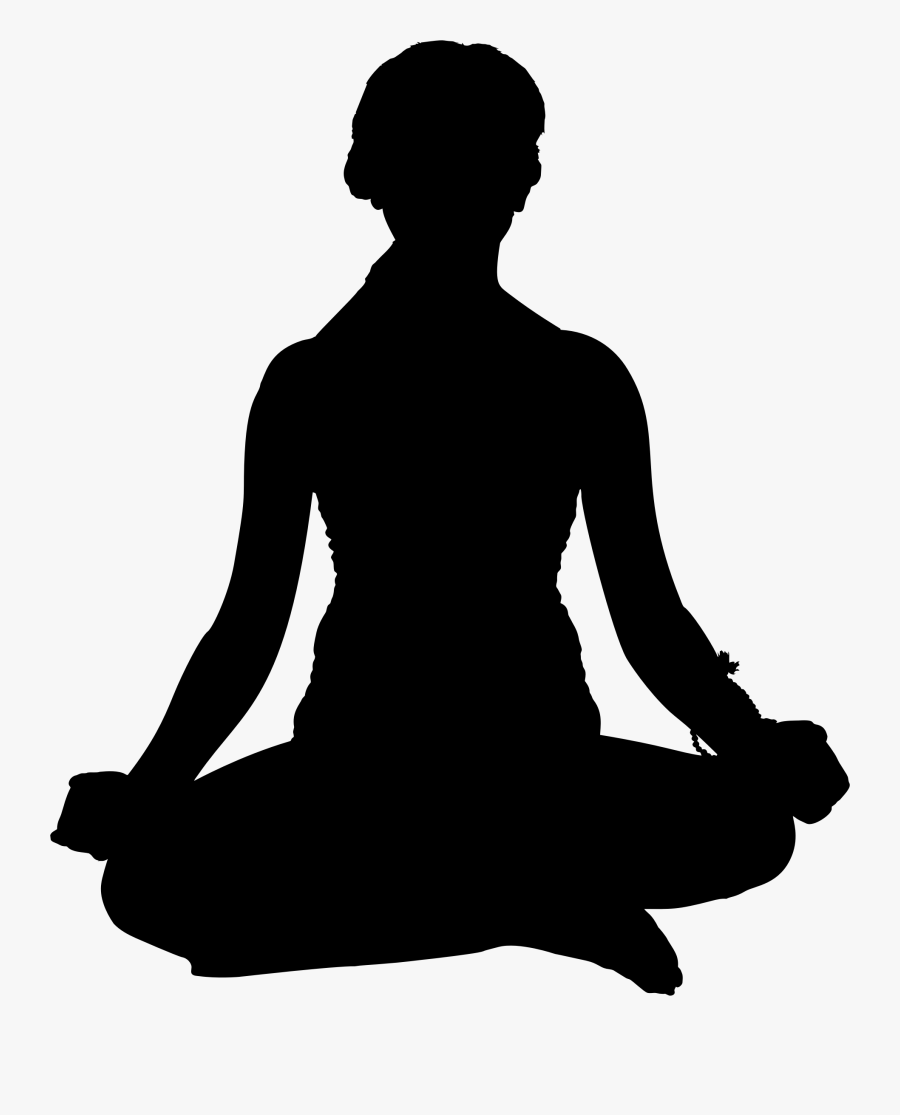 Yoga Poses Silhouette Png, Transparent Clipart