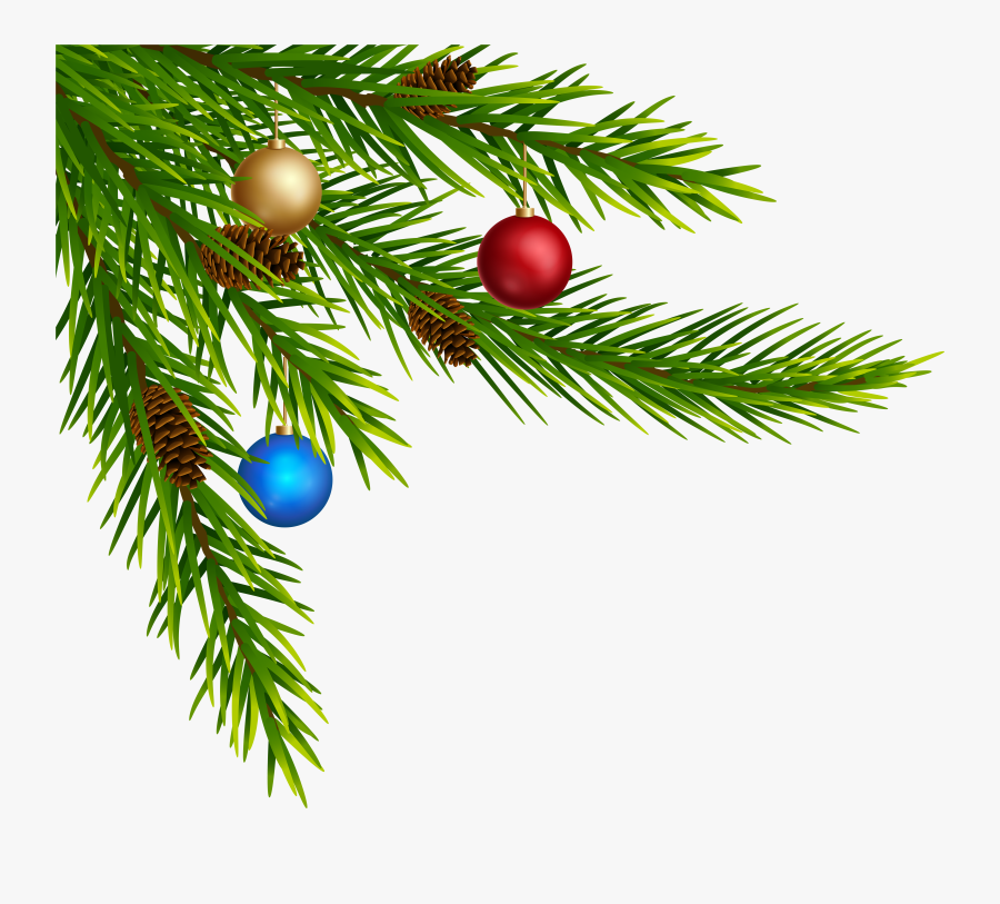 Christmas Decorative Corner Png Clip Art - Corner Transparent Christmas Decorations, Transparent Clipart