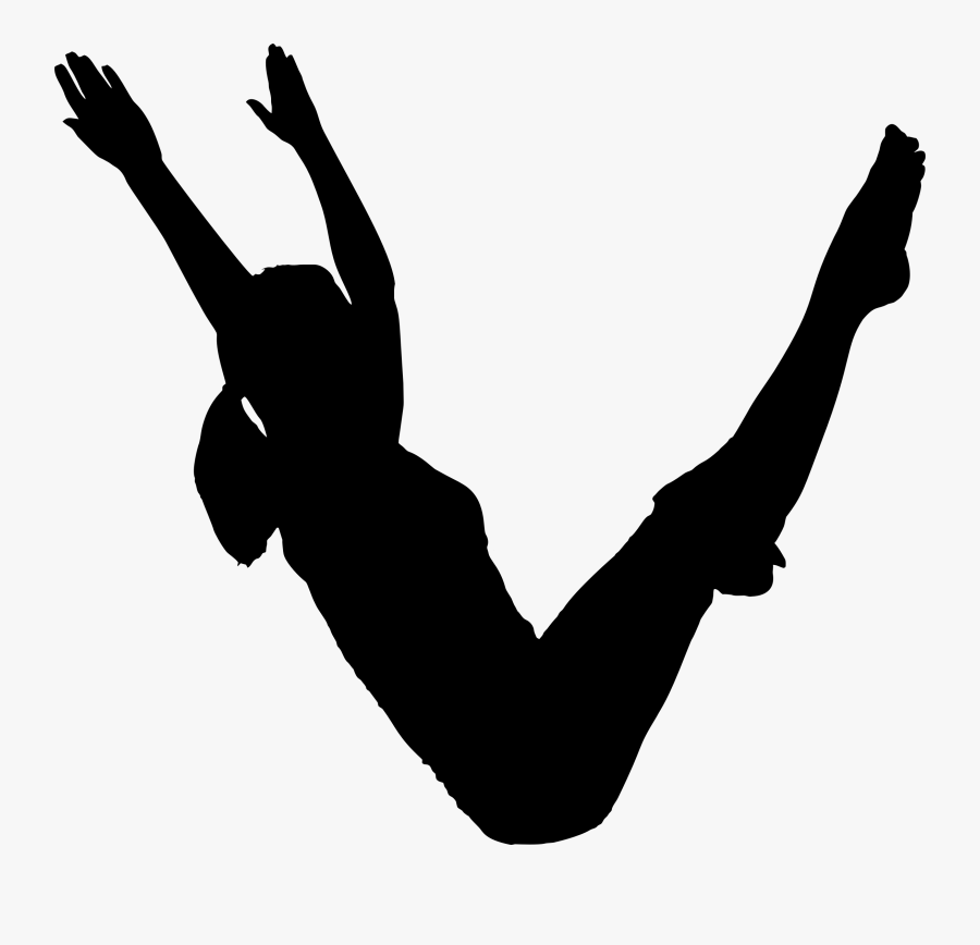 Female Pilates Silhouette - Pilates Clipart, Transparent Clipart