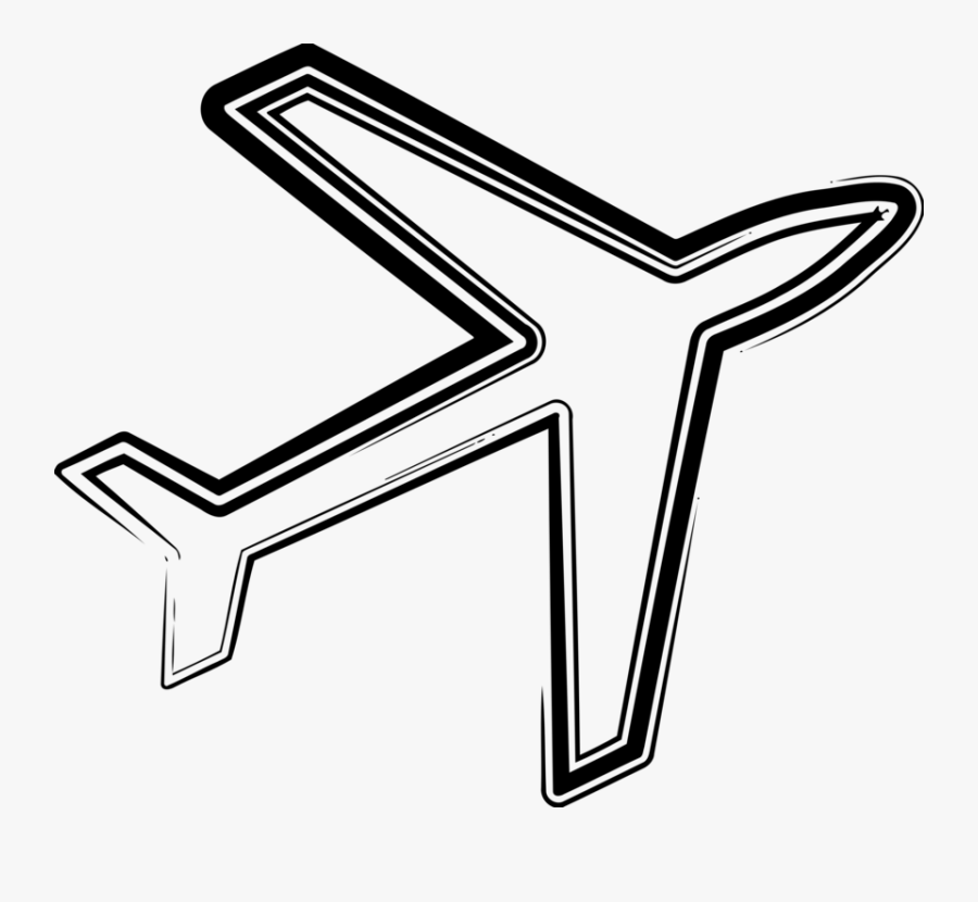 Line Art,angle,area - Airline, Transparent Clipart