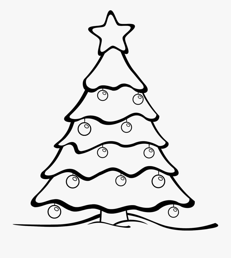 15 Math Tree Clip Art - Colouring Page Of Christmas Tree, Transparent Clipart