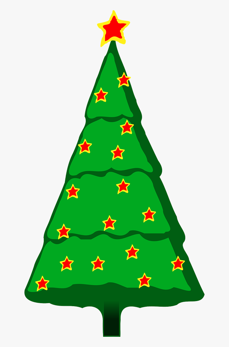 Christmas Tree Xmas Celebration Png Image - Christmas Tree Clipart Small, Transparent Clipart