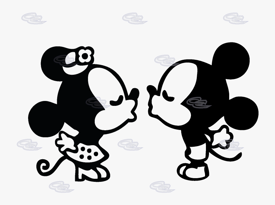 Free Mickey And Minnie Mouse Silhouette Clip Art - Mickey E Minnie Desenho ...