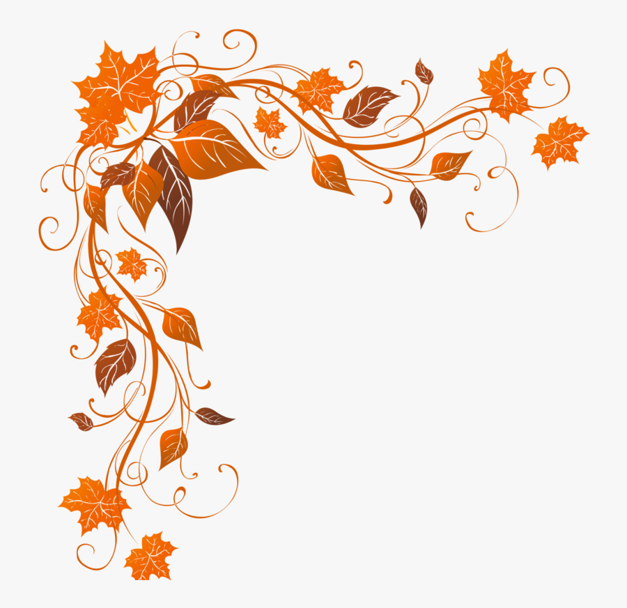 Clipart Library Library Decorations Clipart - Fall Leaves Border, Transparent Clipart