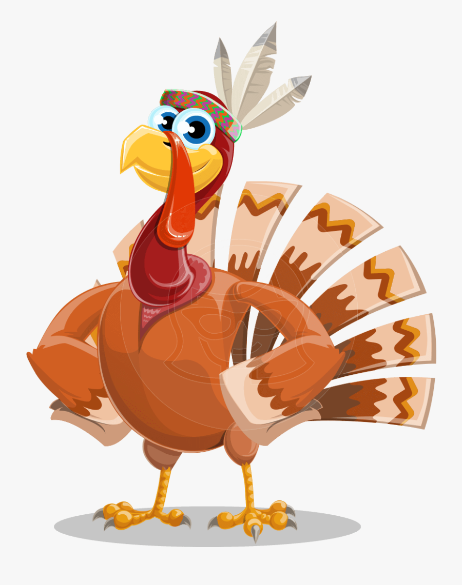 Transparent Free Thanksgiving Clipart - Happy Turkey With Thumbs Up, Transparent Clipart
