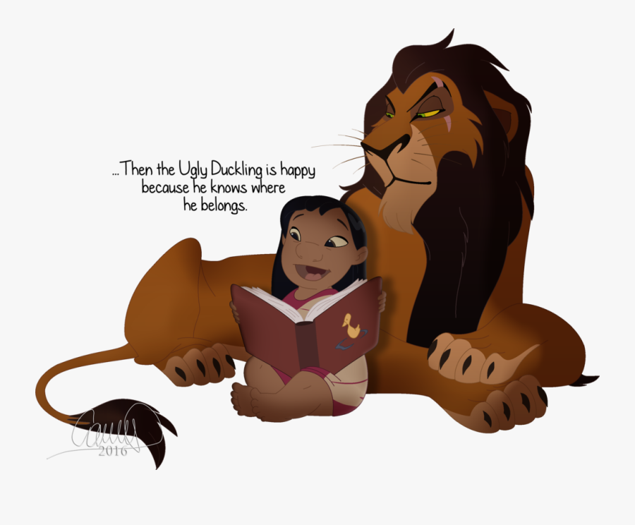 Fernl 209 29 The Ugly Duckling By Camii97 - Stitch And The Ugly Duckling, Transparent Clipart