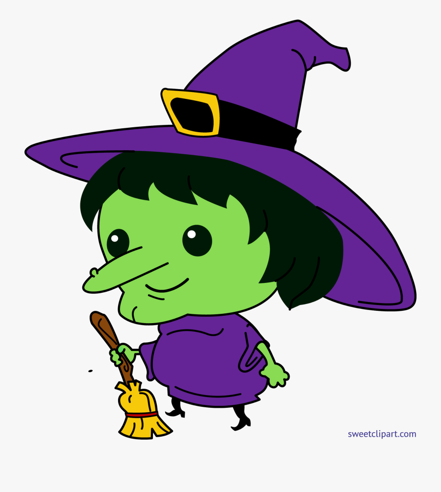 Witch Cute Clip Art - Cute Witch Clipart, Transparent Clipart