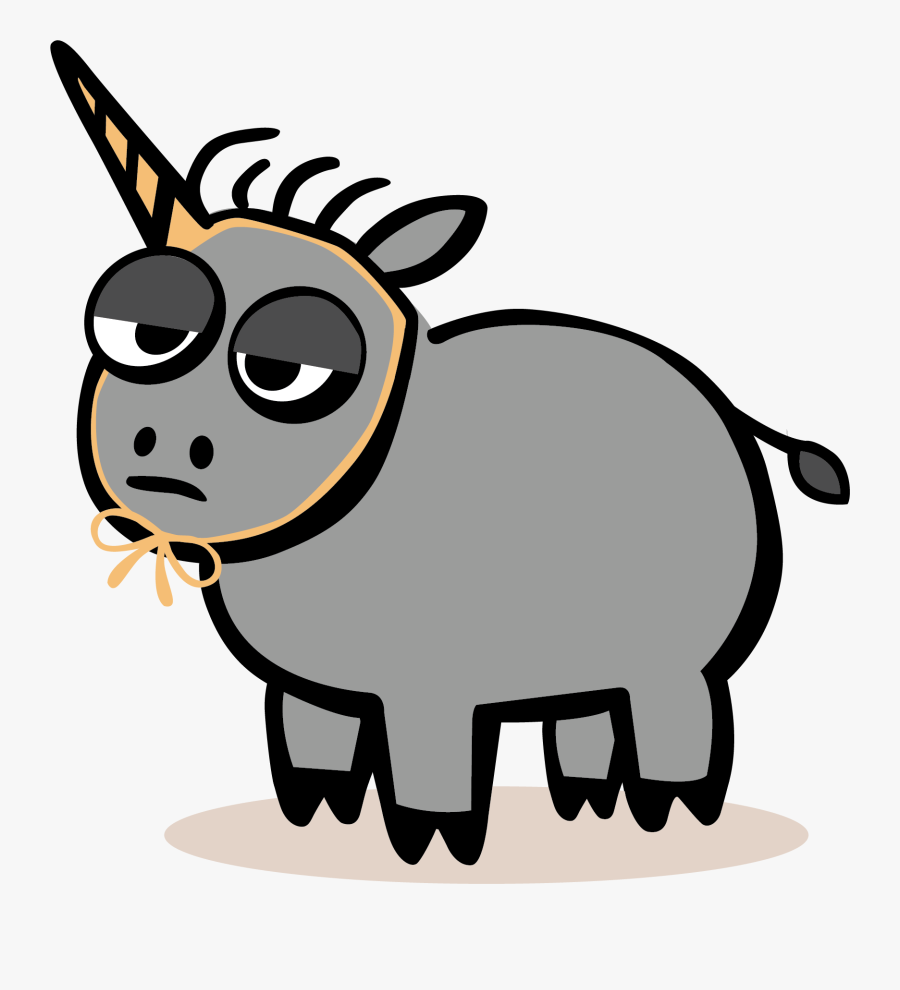 Ugly Black Unicorn Clipart , Png Download - Ugly Unicorn Icon, Transparent Clipart