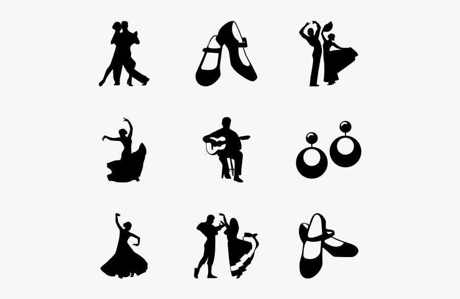 Flamenco Dance - Dance Pictogram, Transparent Clipart