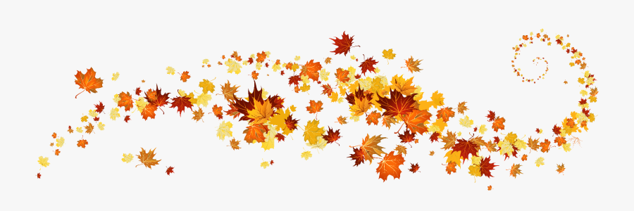 Fall Leaves Banner Clip Art, Transparent Clipart