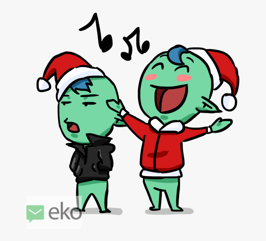 Joy Clipart Caroling - Cartoon, Transparent Clipart