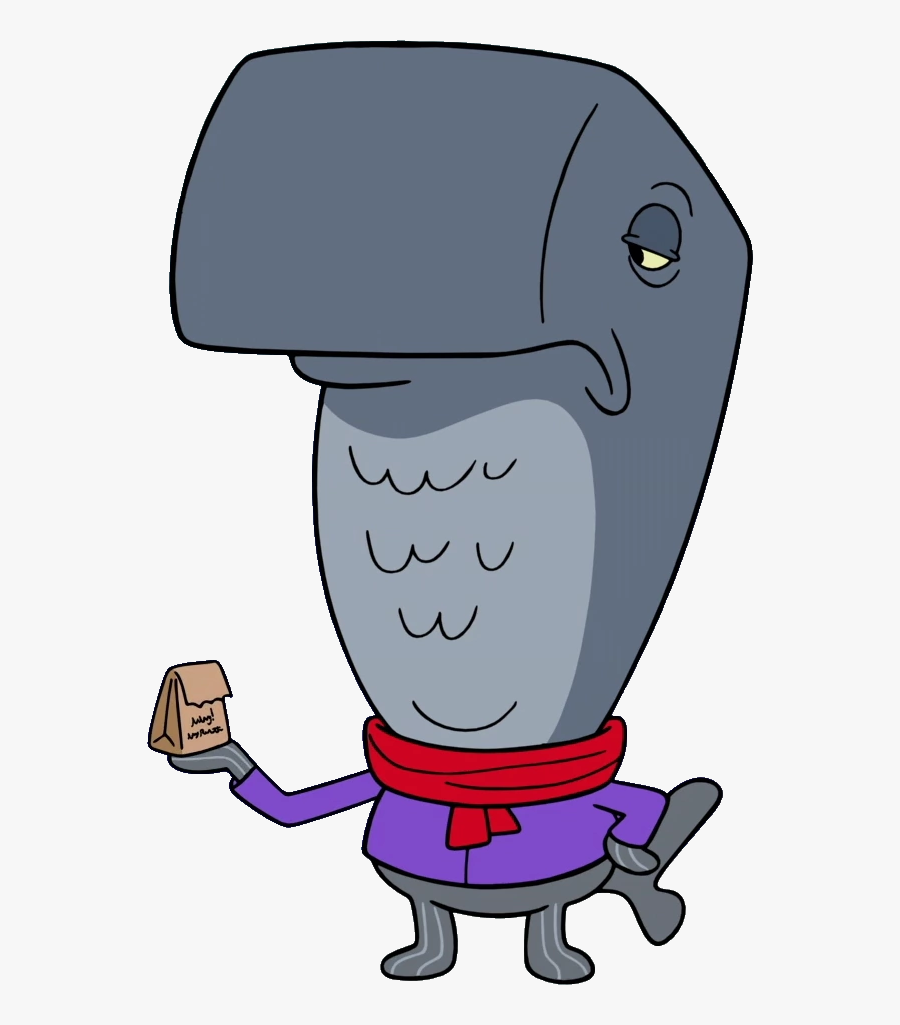 Arctic Sperm Whale - Frank The Whale Spongebob, Transparent Clipart