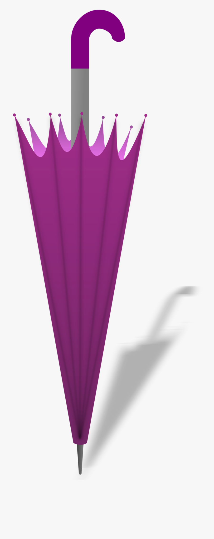 Umbrella Closed Clipart Vector Clip Art Online Royalty - Closed Umbrella Clipart, Transparent Clipart